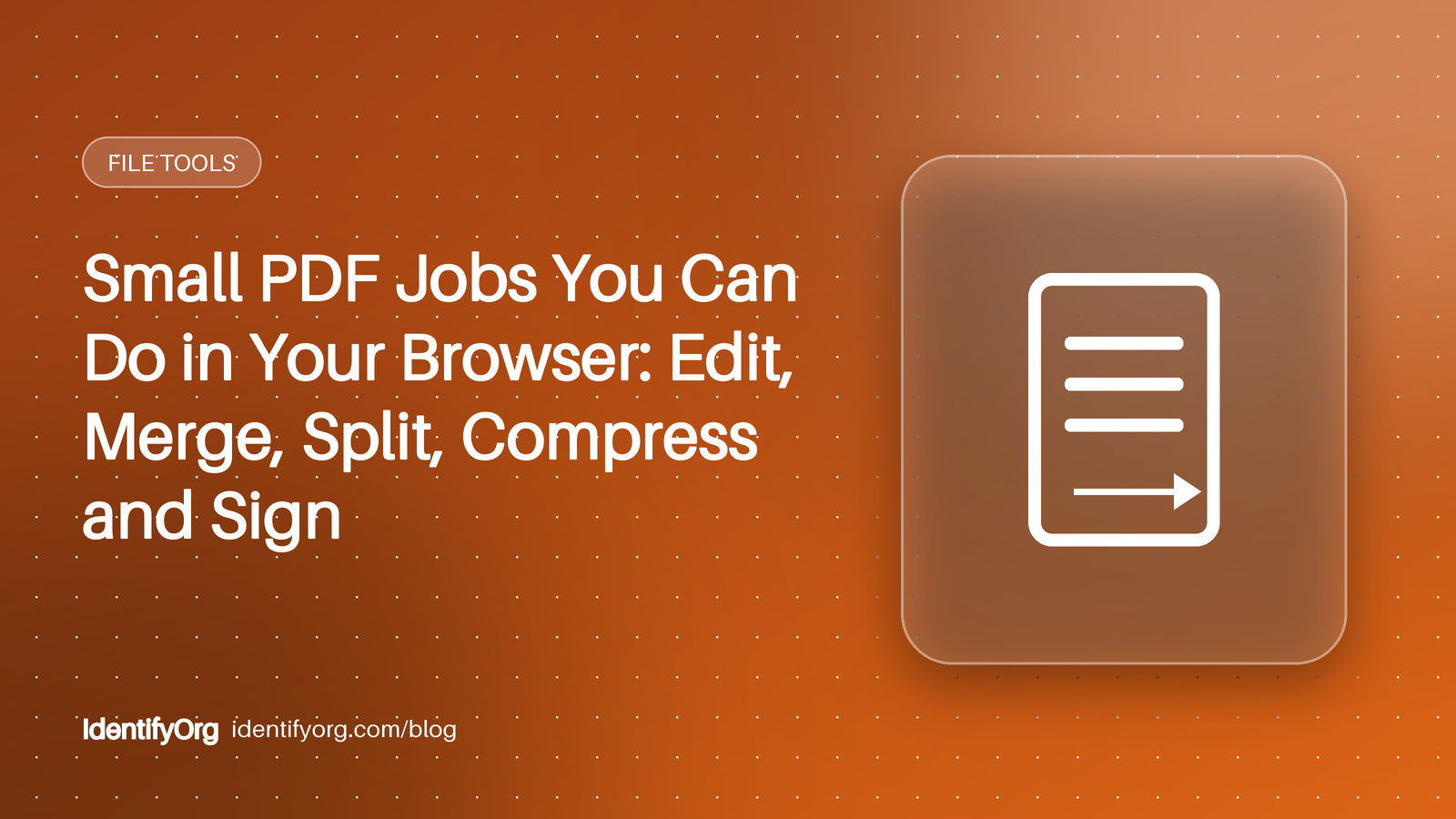 Document icon representing online PDF editing tools