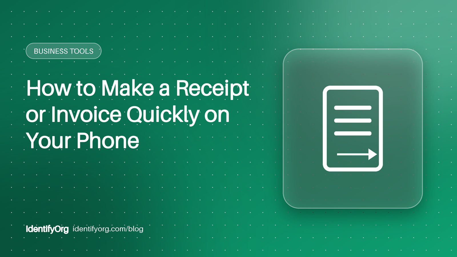 A numbered receipt PDF on a phone screen next to a WhatsApp chat