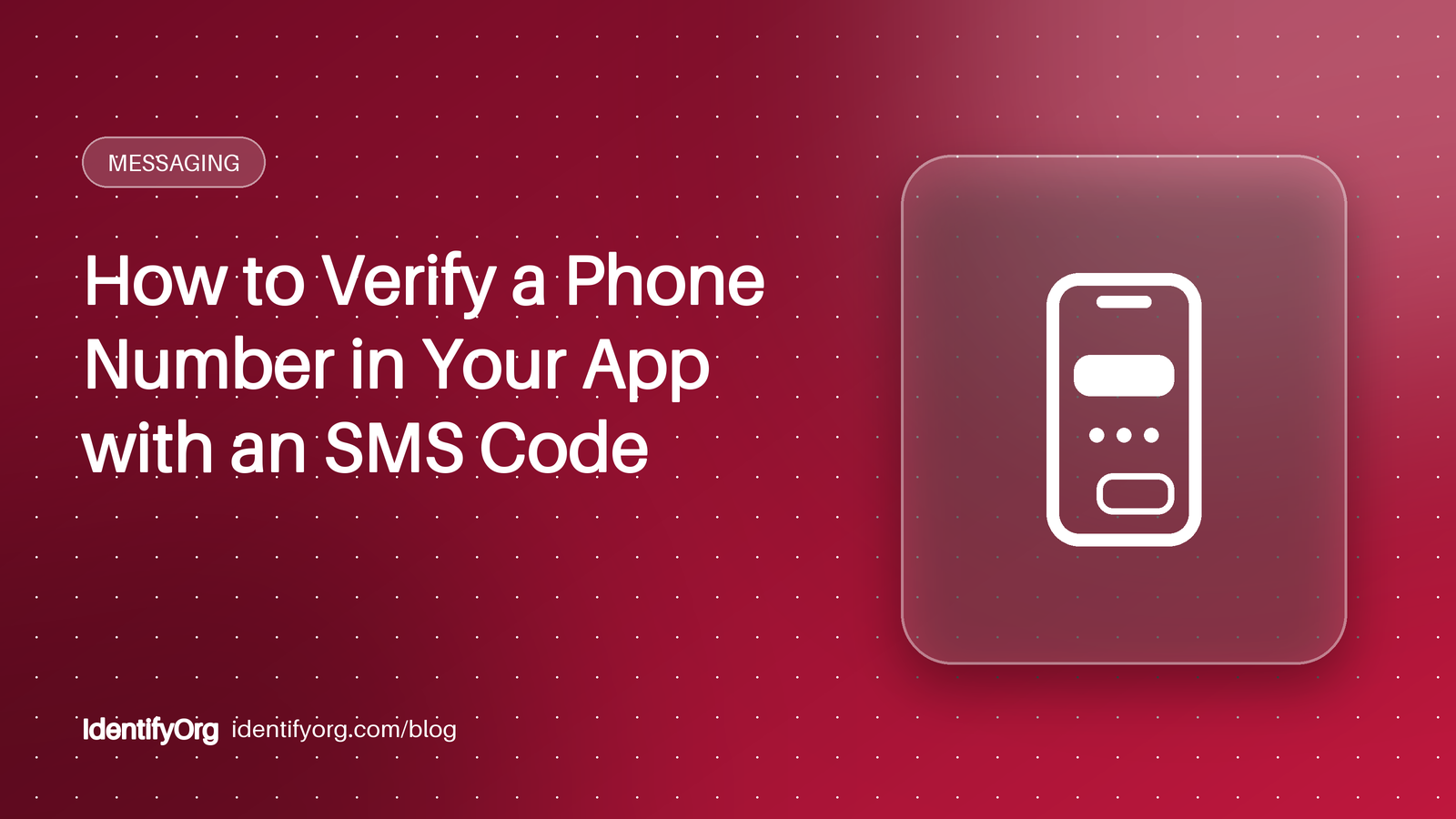 Smartphone showing a verification code message