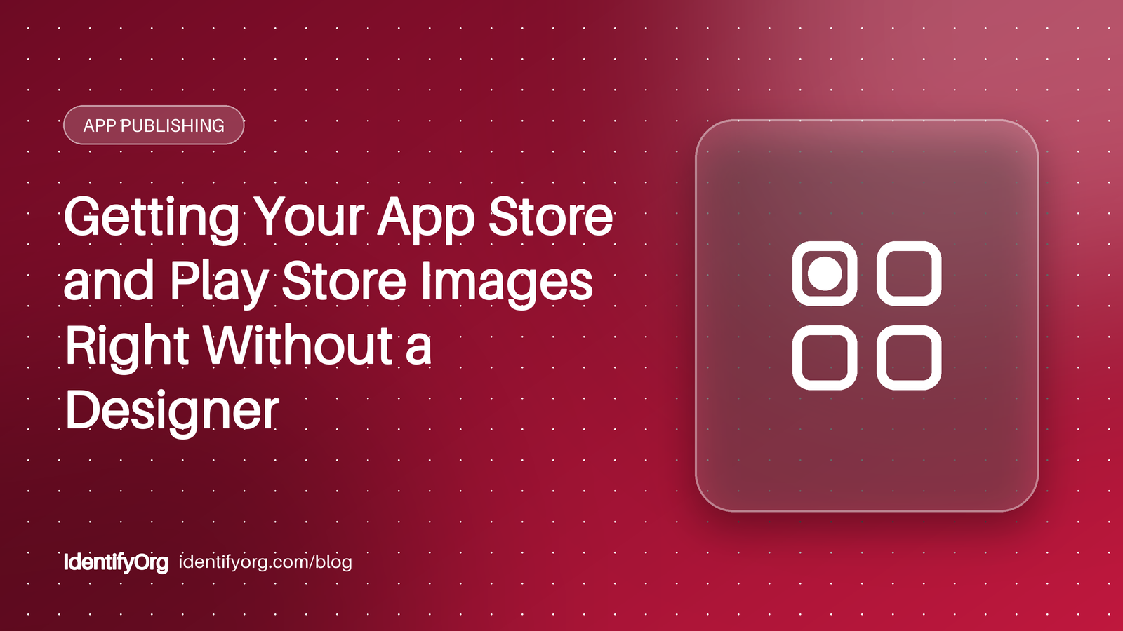 Grid of app tiles representing app store assets for iOS and Android