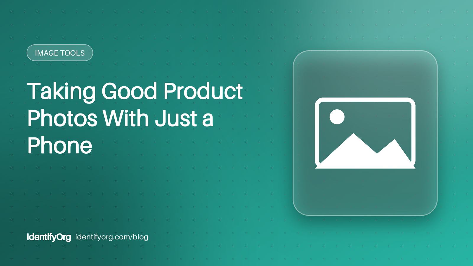 Image frame with cut-out shapes representing product photo editing