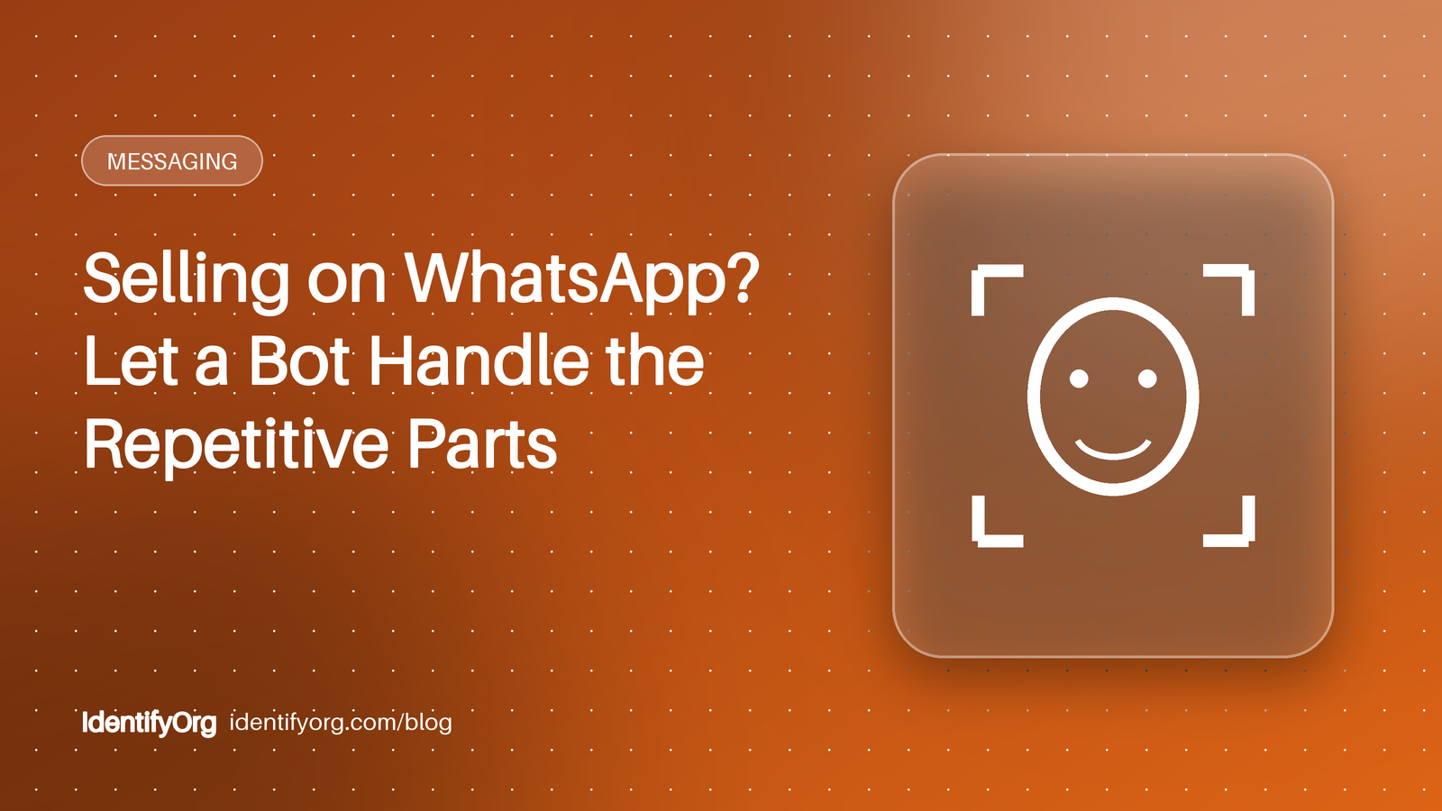 Chat bubbles representing a WhatsApp business assistant